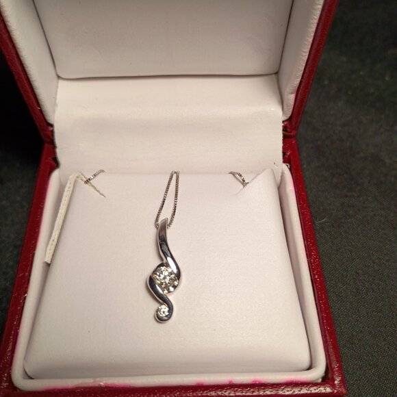 Helzberg Lucina Diamond Necklace with 1/5 Carat Total Weight - Picture 4 of 11